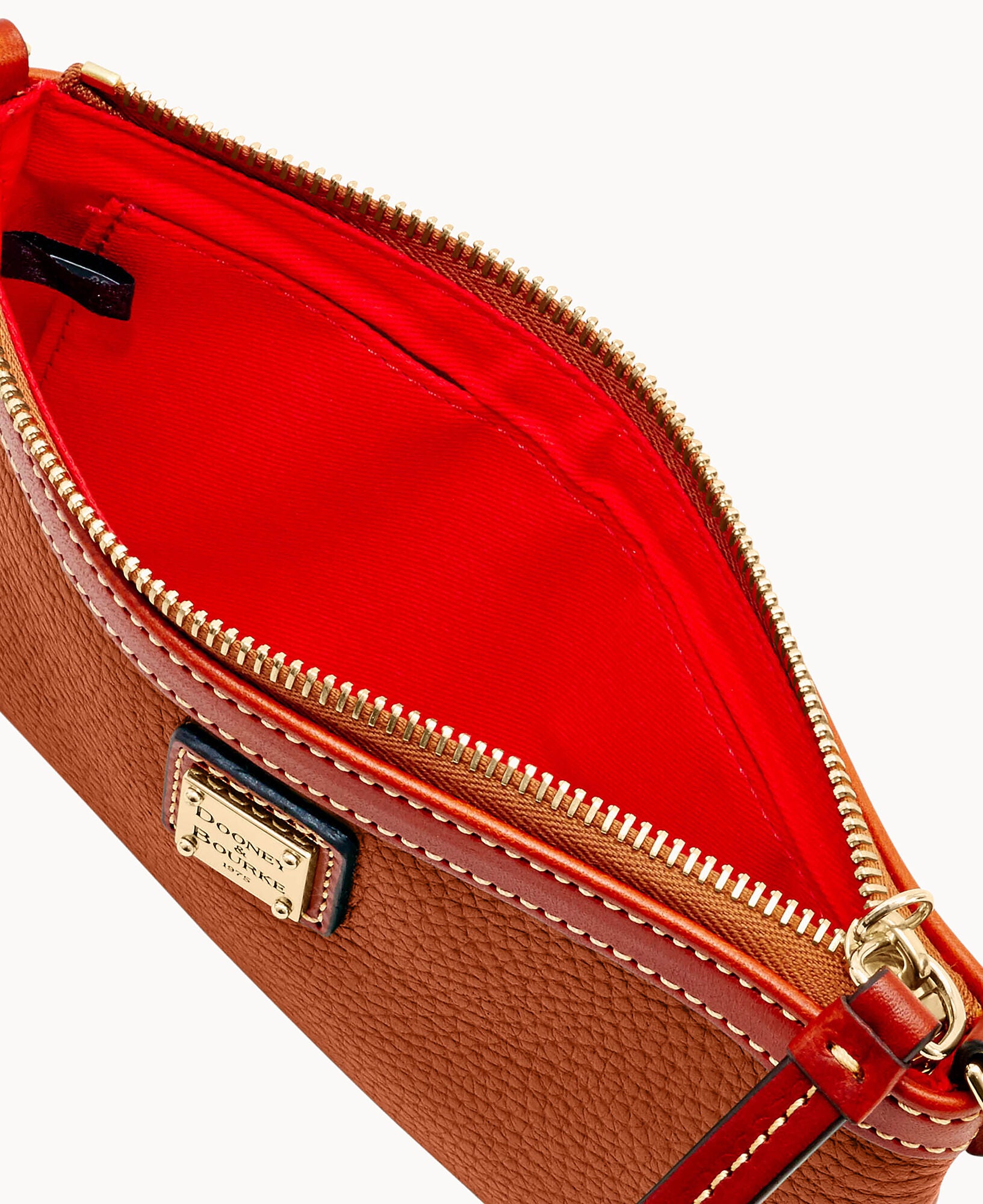 Pebble Grain Large Slim Wristlet - Image 26