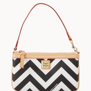 Chevron Large Slim Wristlet
