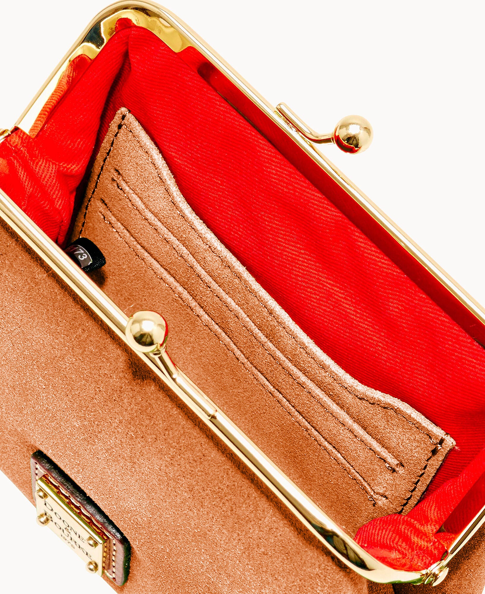 Suede Large Framed Purse - Image 10