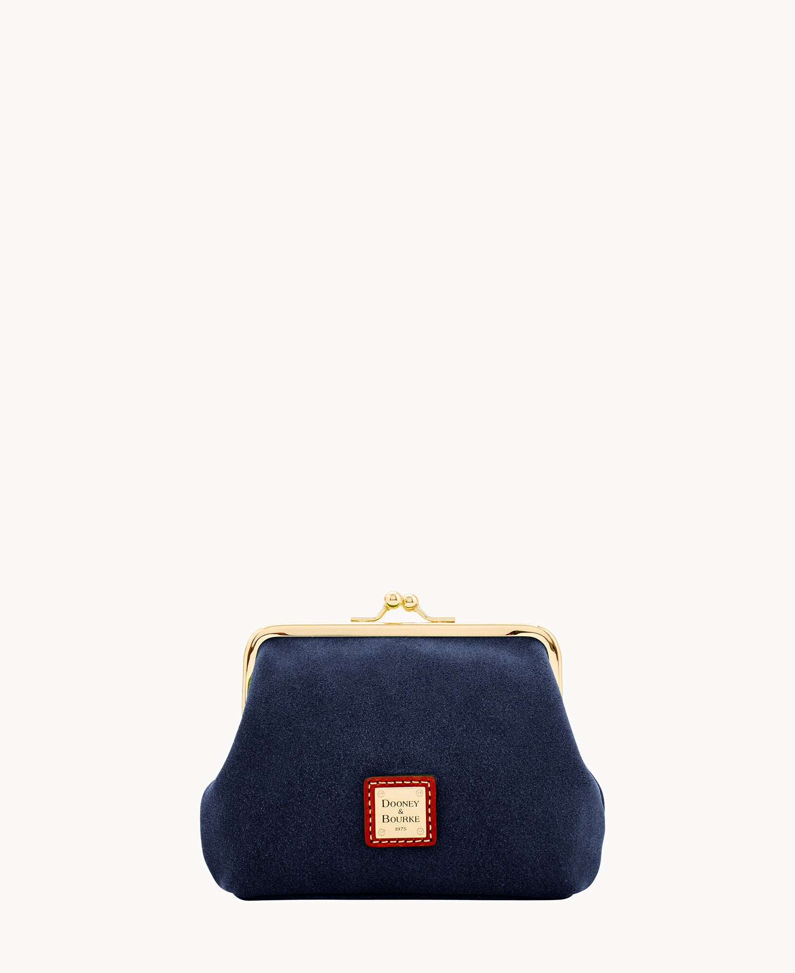 Suede Large Framed Purse