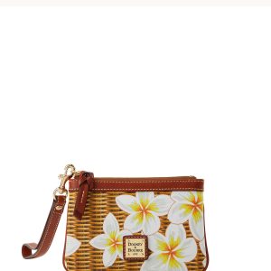 Plumeria Medium Wristlet